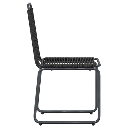 Tuinstoelen 2 pcs Zwart 48 x 55 x 89,5 cm Rattan
