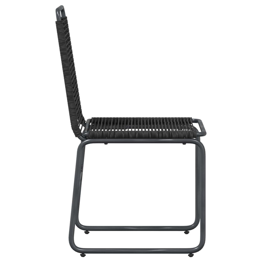 Tuinstoelen 2 pcs Zwart 48 x 55 x 89,5 cm Rattan