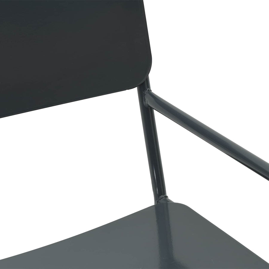 Tuinstoelen 2 pcs Antraciet 51 x 55 x 81 cm Staal