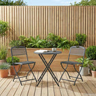 Tuinstoel 2 stuks ijzer antraciet 52,5x46x82 cm