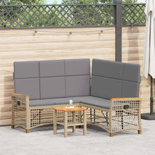 Tuin Ligbank Set Beige en Licht Grijs 164 x 164 x 112 cm