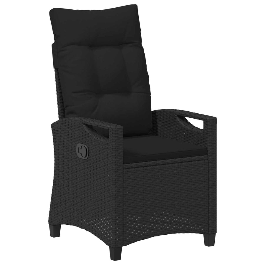 Tuinstoel 2 pcs Zwart 56 x 64 x 94 cm Staal en Polyester