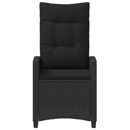 Tuinstoel 2 pcs Zwart 56 x 64 x 94 cm Staal en Polyester
