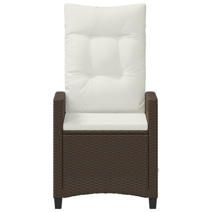 Tuinstoel 2 pcs Bruin en Crème 56 x 60 x 112 cm
