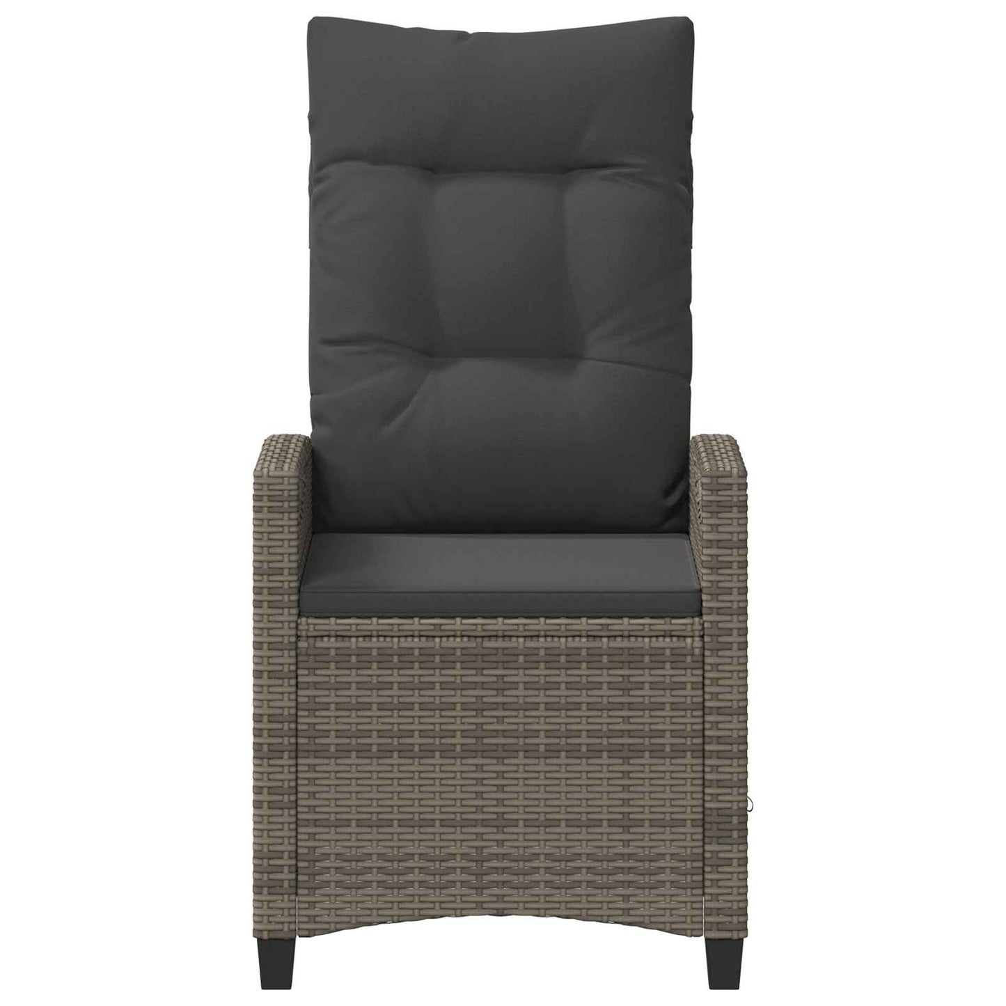 Tuinstoel 2 pcs Grijs en Donkergrijs 56 x 60 x 112 cm