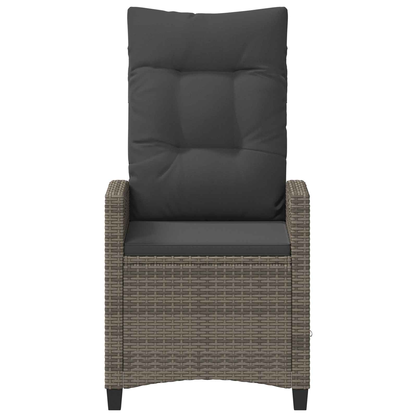 Tuinstoel 2 pcs Grijs en Donkergrijs 56 x 60 x 112 cm
