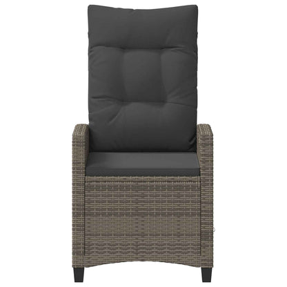 Tuinstoel 2 pcs Grijs en Donkergrijs 56 x 60 x 112 cm