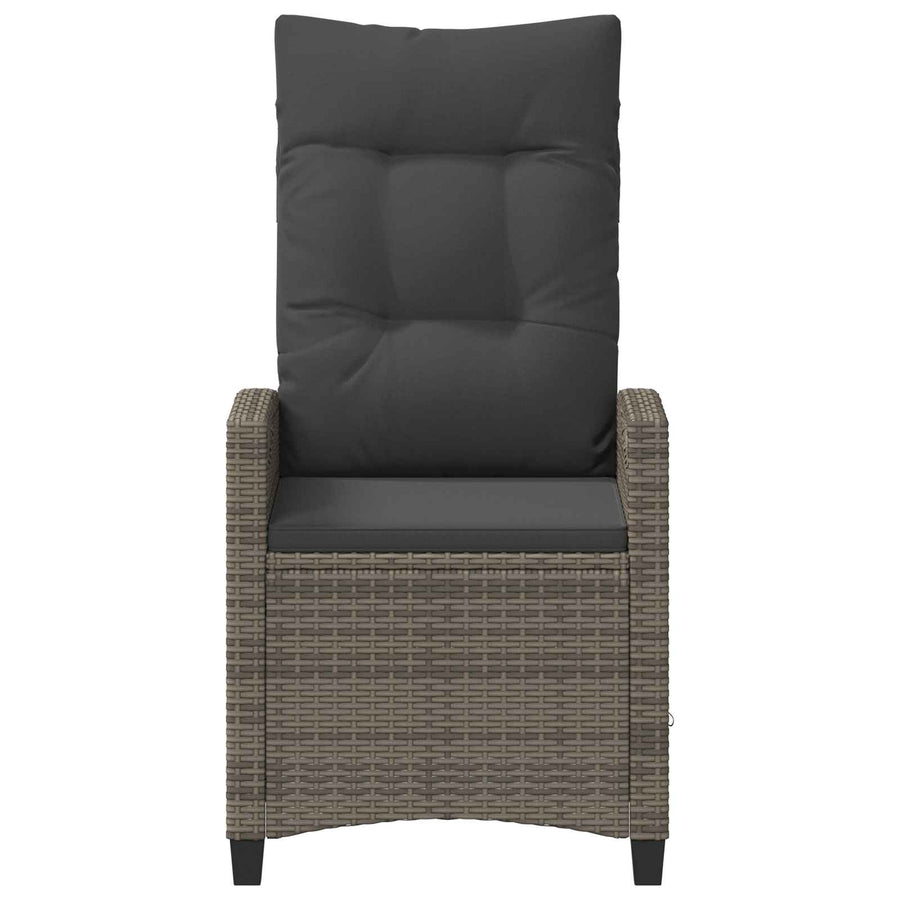 Tuinstoel 2 pcs Grijs en Donkergrijs 56 x 60 x 112 cm