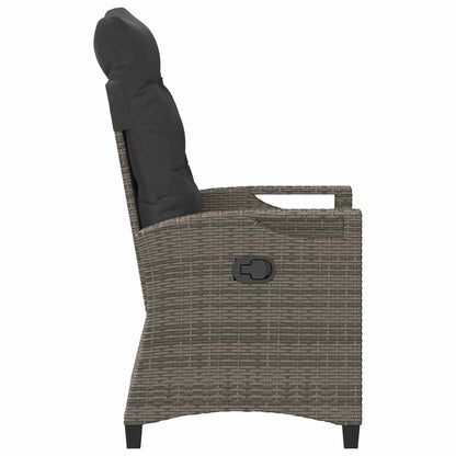 Tuinstoel 2 pcs Grijs en Donkergrijs 56 x 60 x 112 cm
