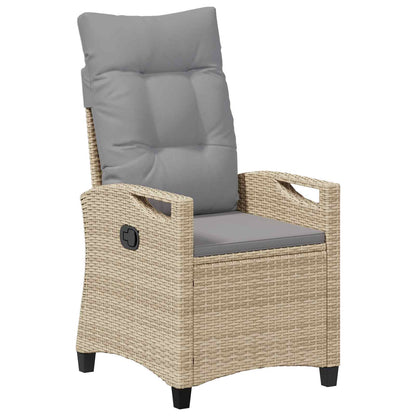 Tuinstoel 2 pcs Beige en Licht Grijs 56 x 60 x 112 cm
