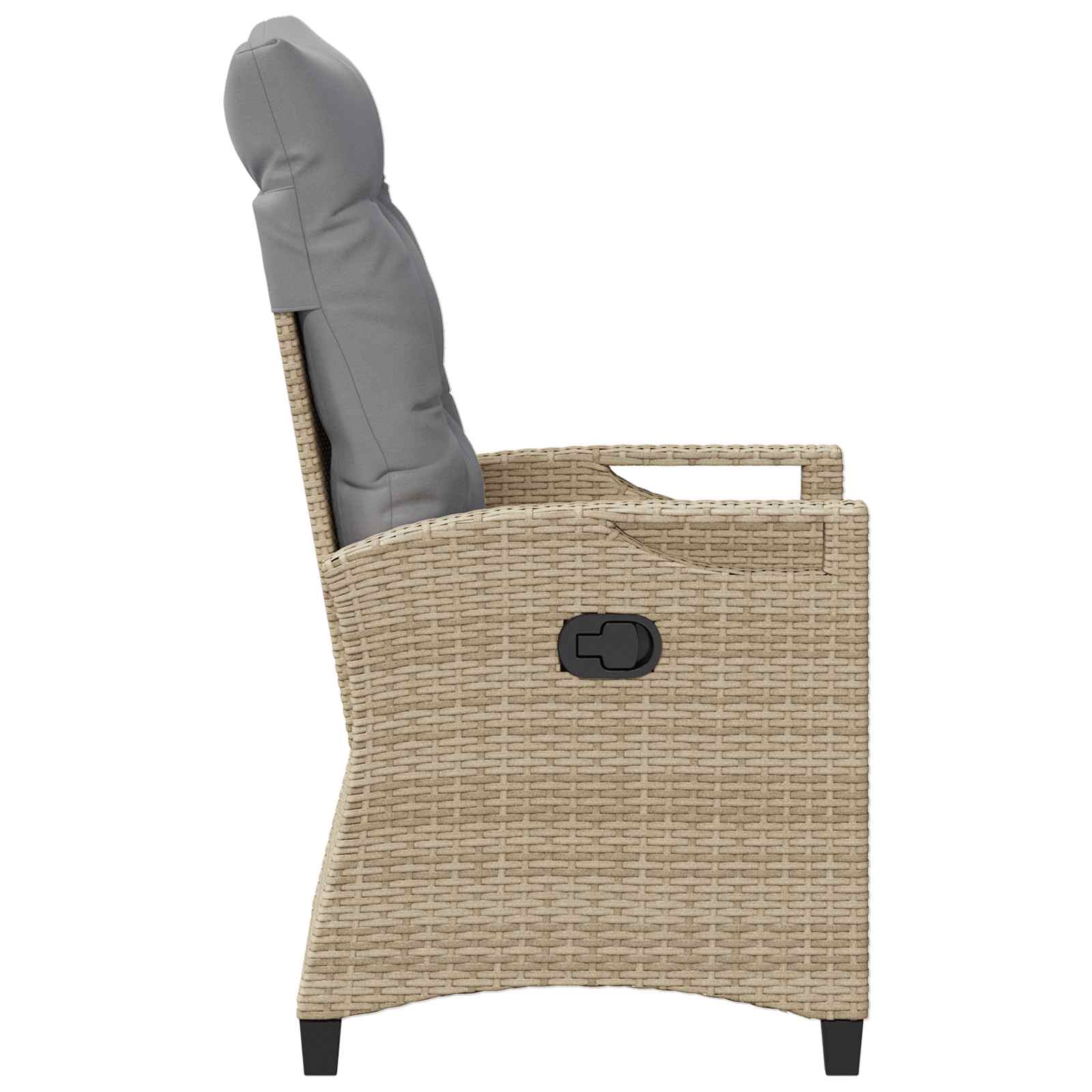 Tuinstoel 2 pcs Beige en Licht Grijs 56 x 60 x 112 cm
