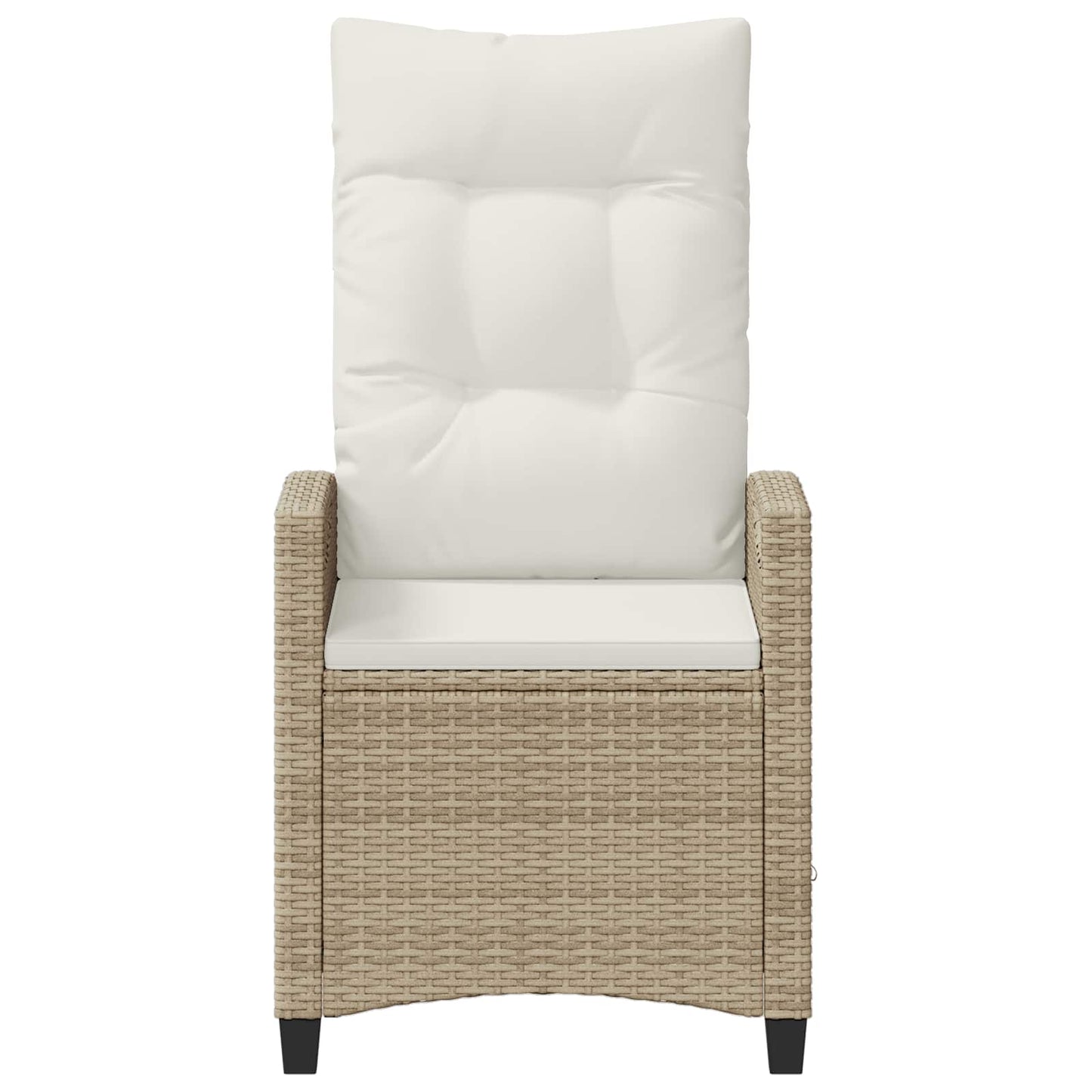 Tuinstoel 2 pcs Beige en Crème 56 x 60 x 112 cm