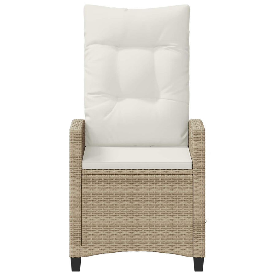 Tuinstoel 2 pcs Beige en Crème 56 x 60 x 112 cm