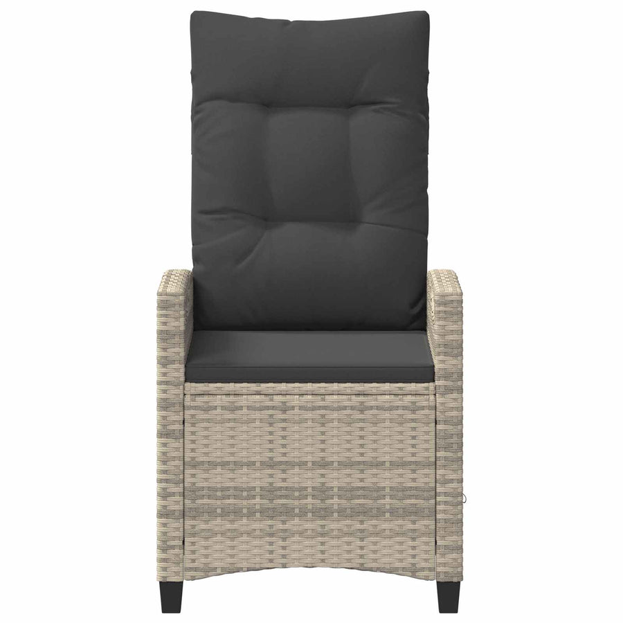 Tuinstoel 2 pcs Licht Grijs en Donker Grijs 56 x 60 x 112 cm