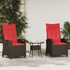 Tuinstoel staal polyester 56x64x94 cm