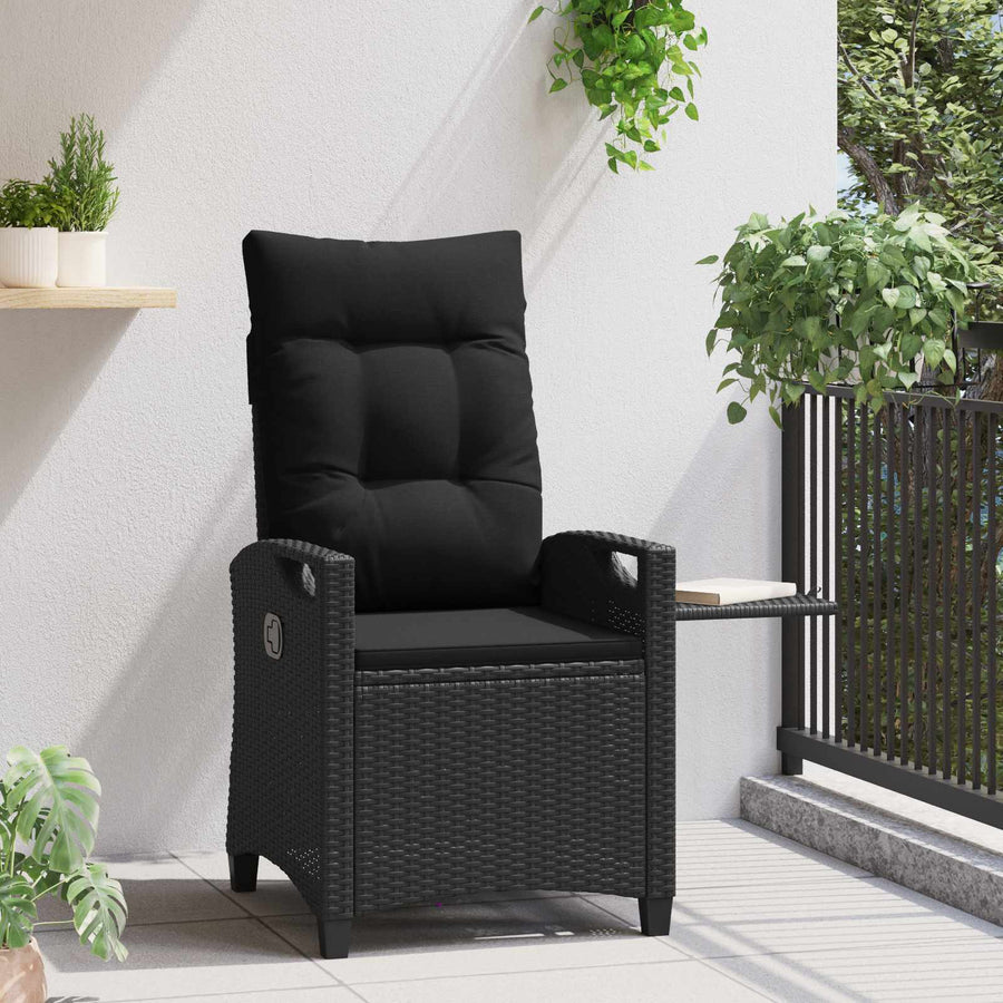 Recliner Tuinstoelen Zwart 56 x 60 x 112 cm Staal en Polyester