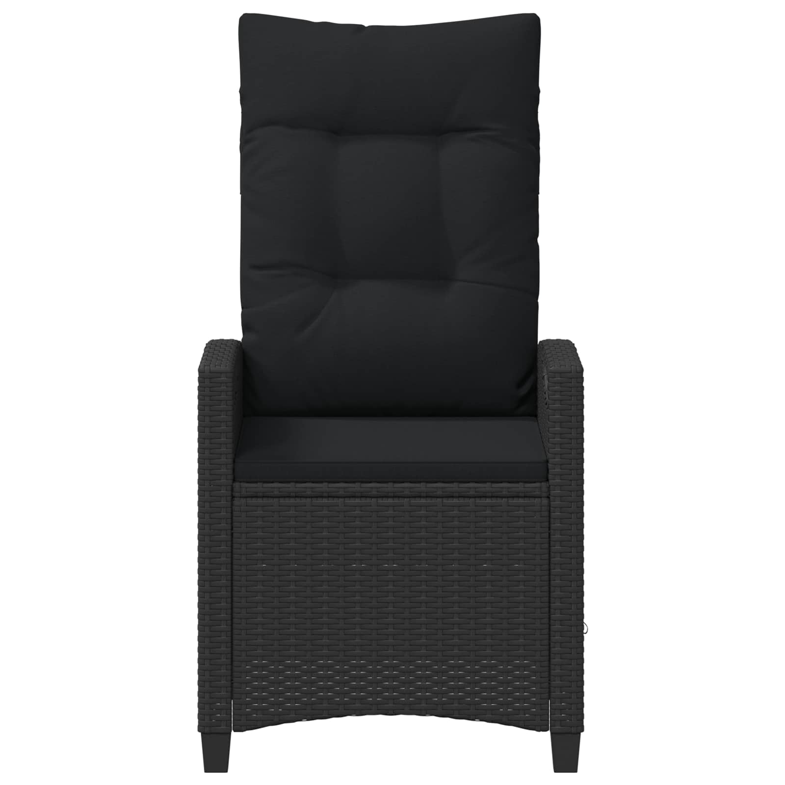 Recliner Tuinstoelen Zwart 56 x 60 x 112 cm Staal en Polyester