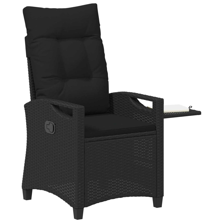 Recliner Tuinstoelen Zwart 56 x 60 x 112 cm Staal en Polyester