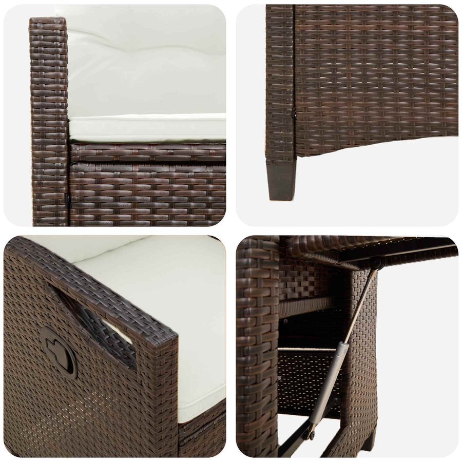 Recliner Tuinstoelen 56 x 60 x 112 cm staal