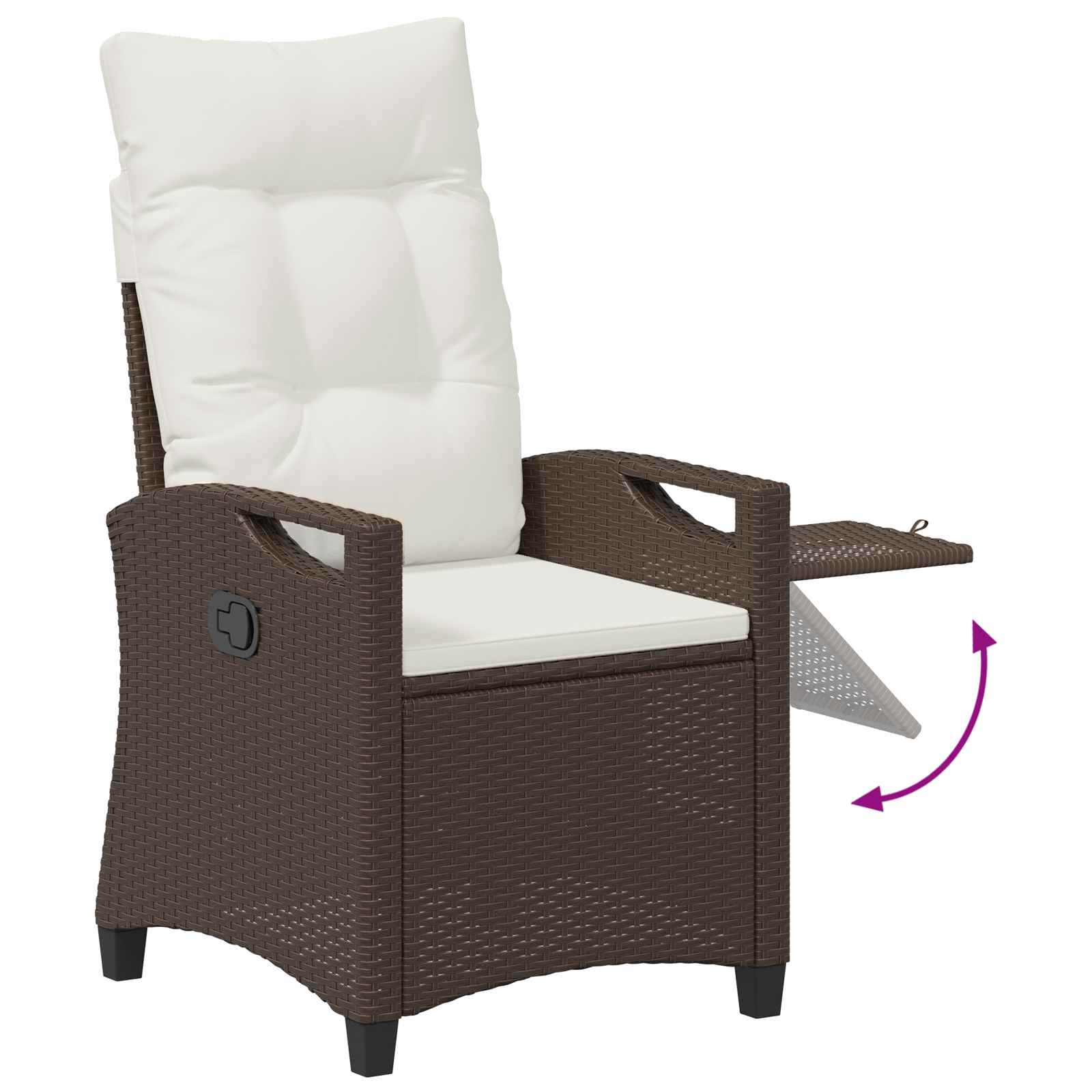 Recliner Tuinstoelen 56 x 60 x 112 cm staal