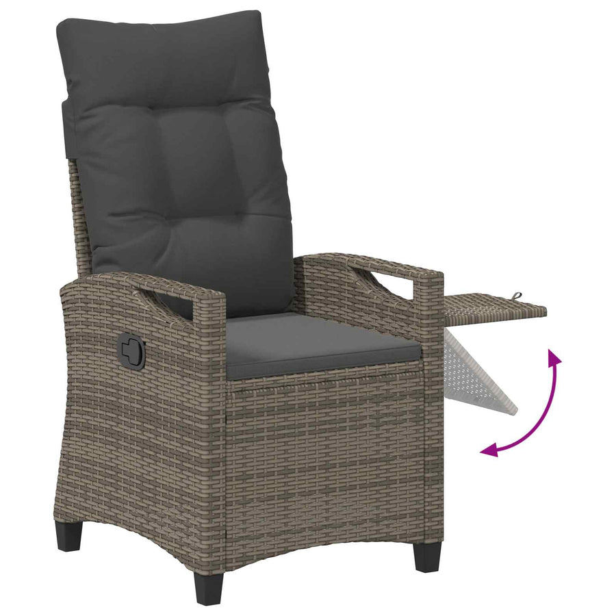 Recliner Tuinstoelen 56 x 60 x 112 cm staal