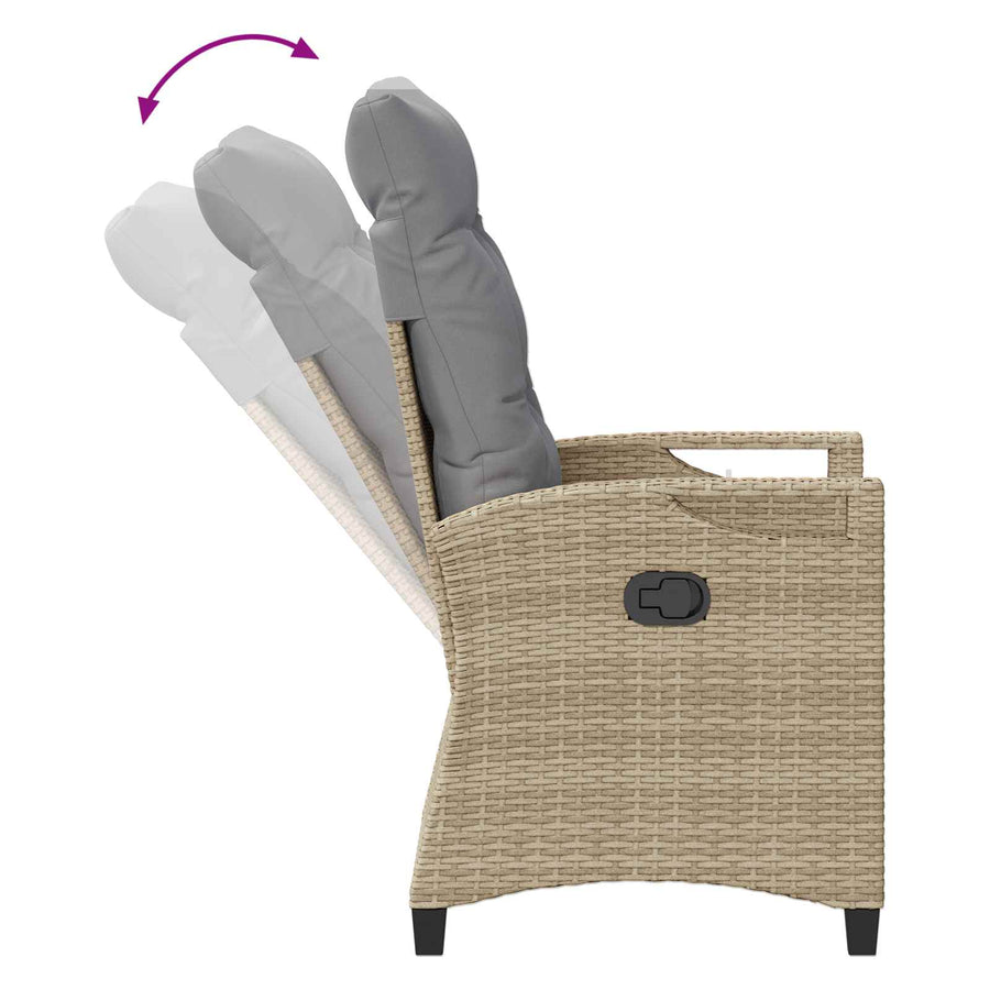 Recliner Tuinstoelen 56 x 60 x 112 cm staal
