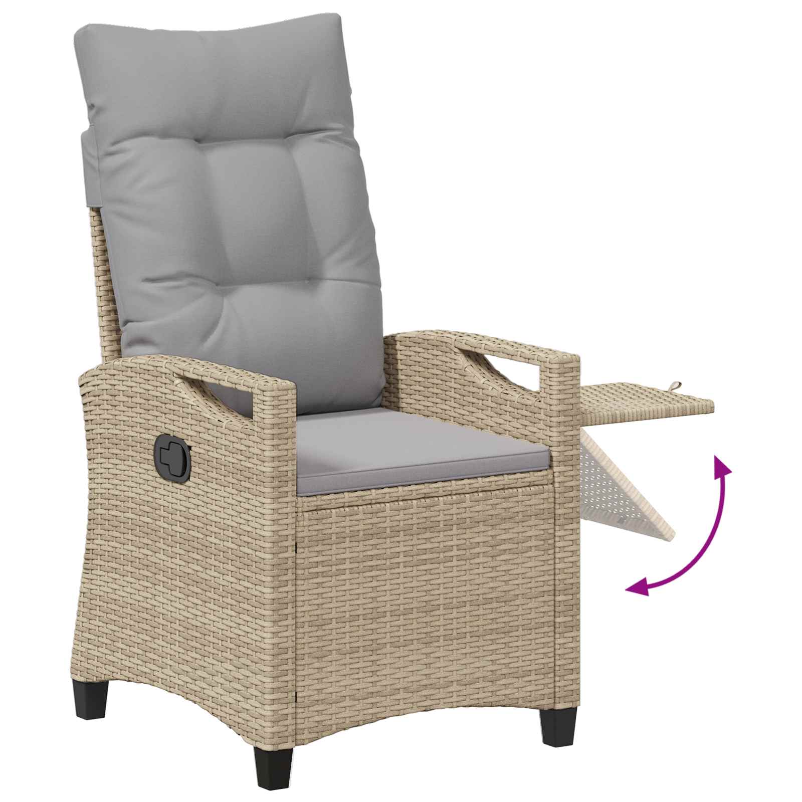 Recliner Tuinstoelen 56 x 60 x 112 cm staal