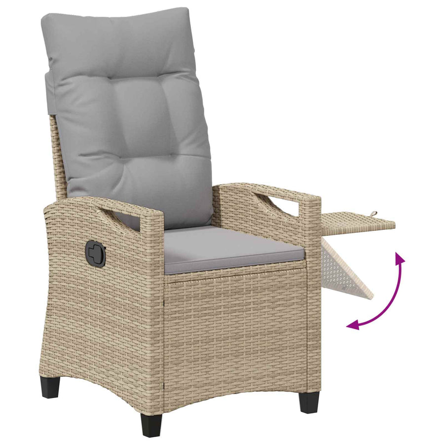 Recliner Tuinstoelen 56 x 60 x 112 cm staal