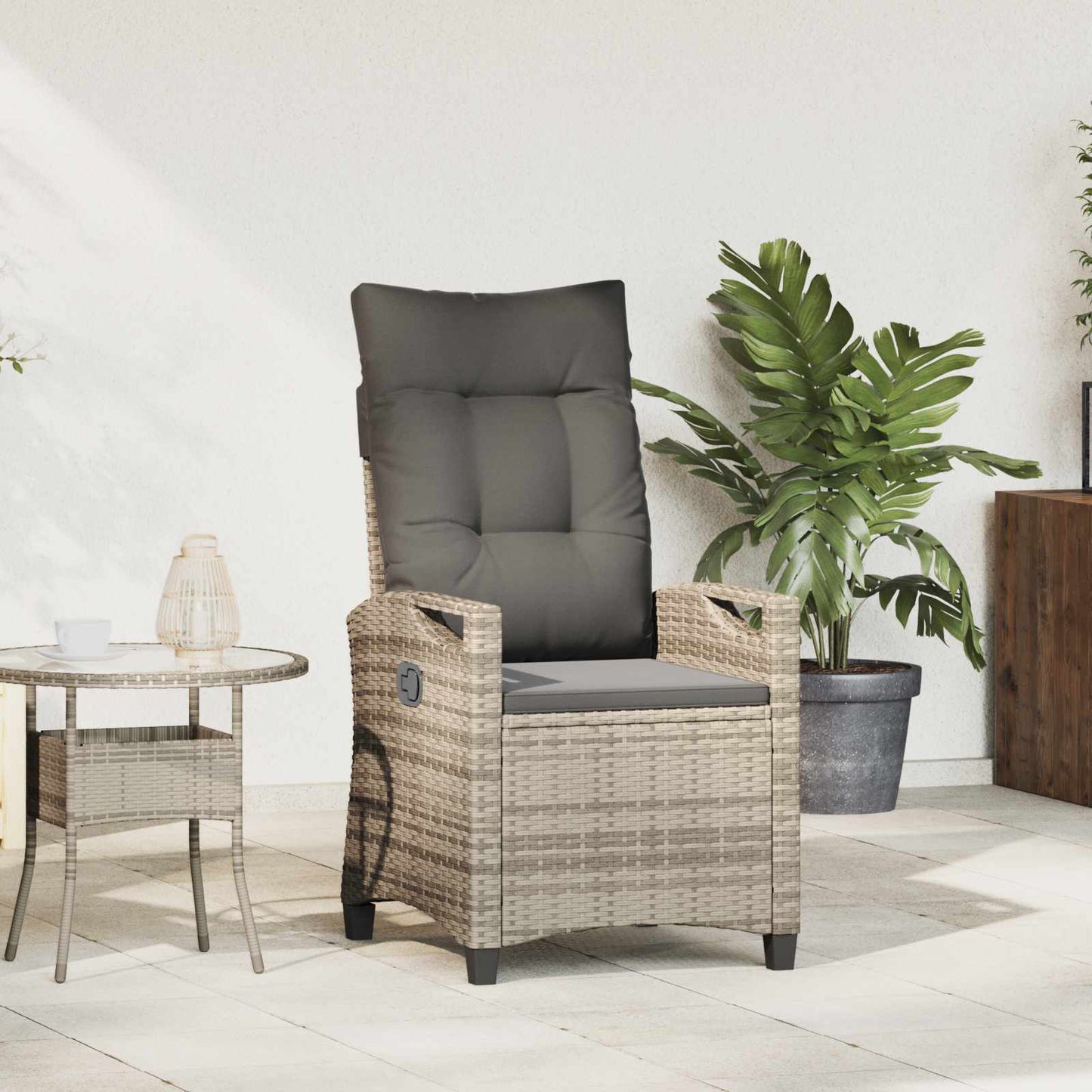 Recliner Tuinstoelen 56 x 60 x 112 cm staal