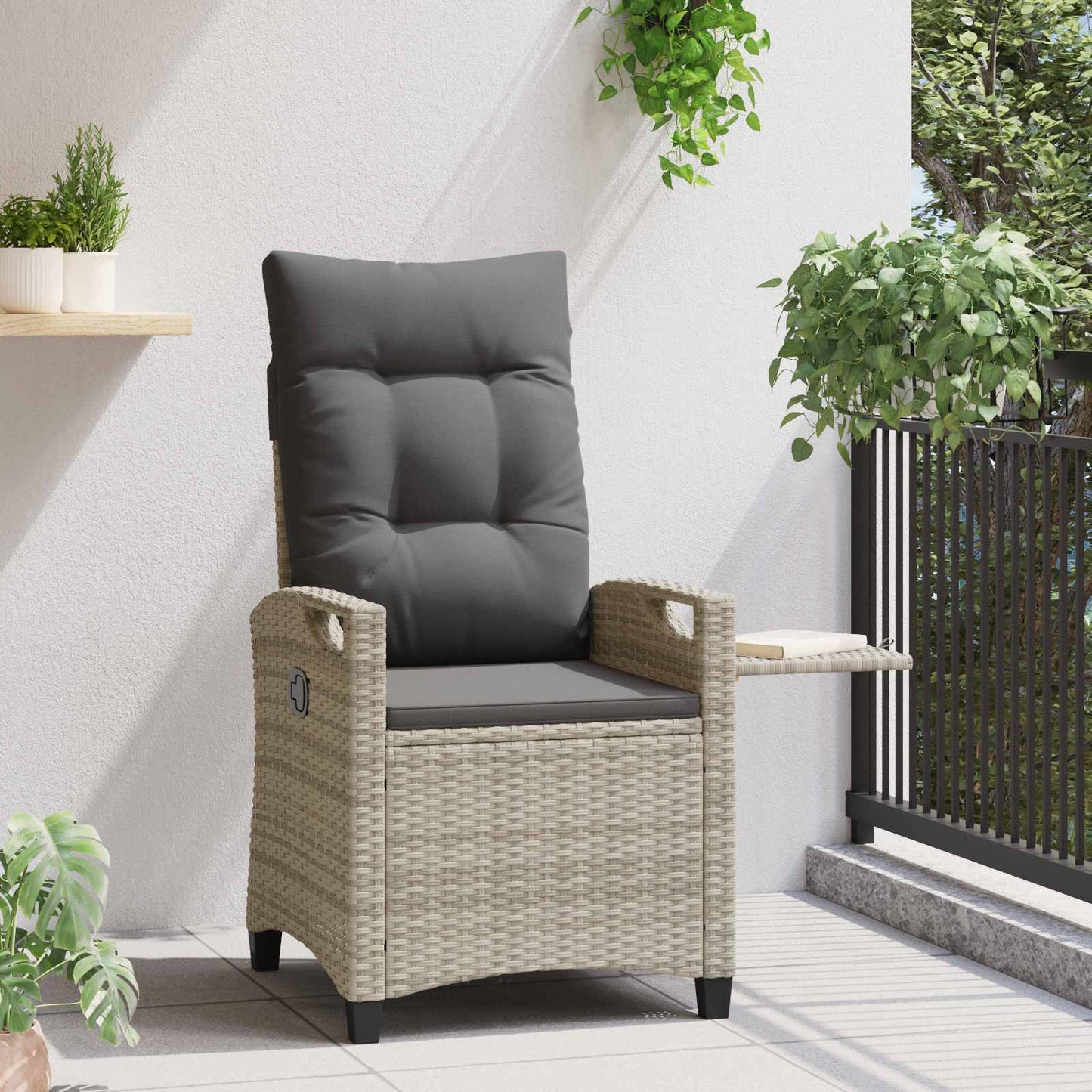 Recliner Tuinstoelen 56 x 60 x 112 cm staal