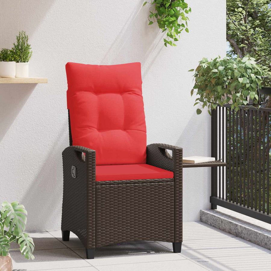 Verstelbare tuinstoel 56 x 60 x 112 cm staal