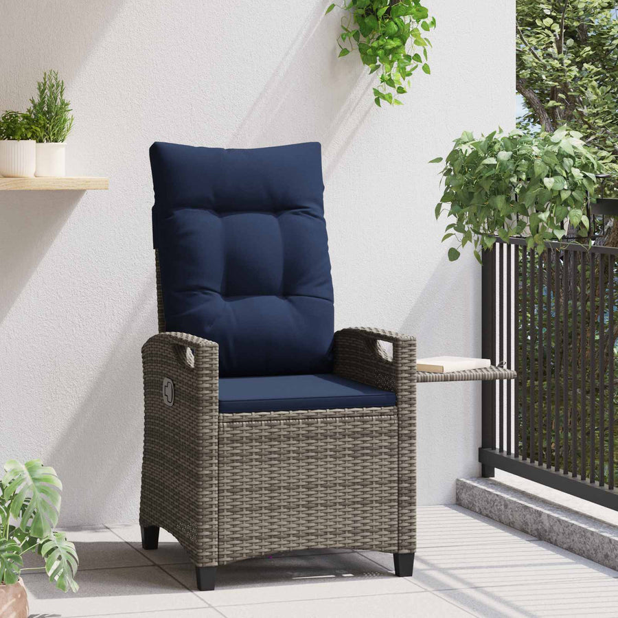 Verstelbare tuinstoel 56 x 60 x 112 cm staal