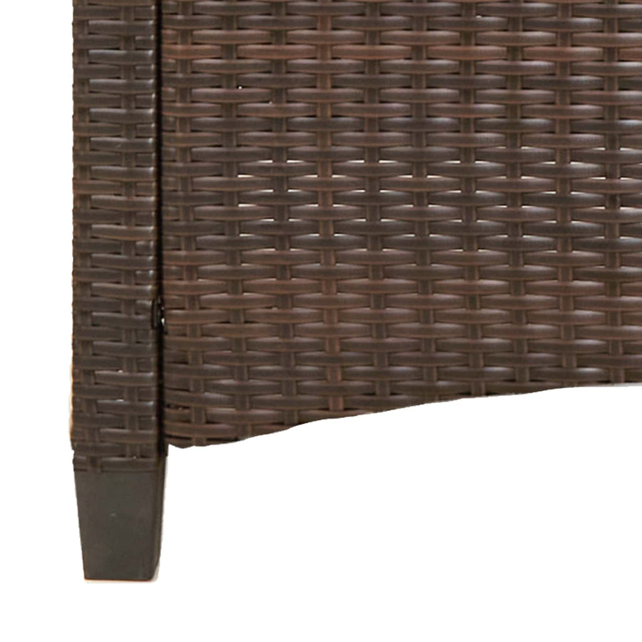 Tuinbank Bruin en Crème 105 x 60 x 112 cm Staal en Polyester