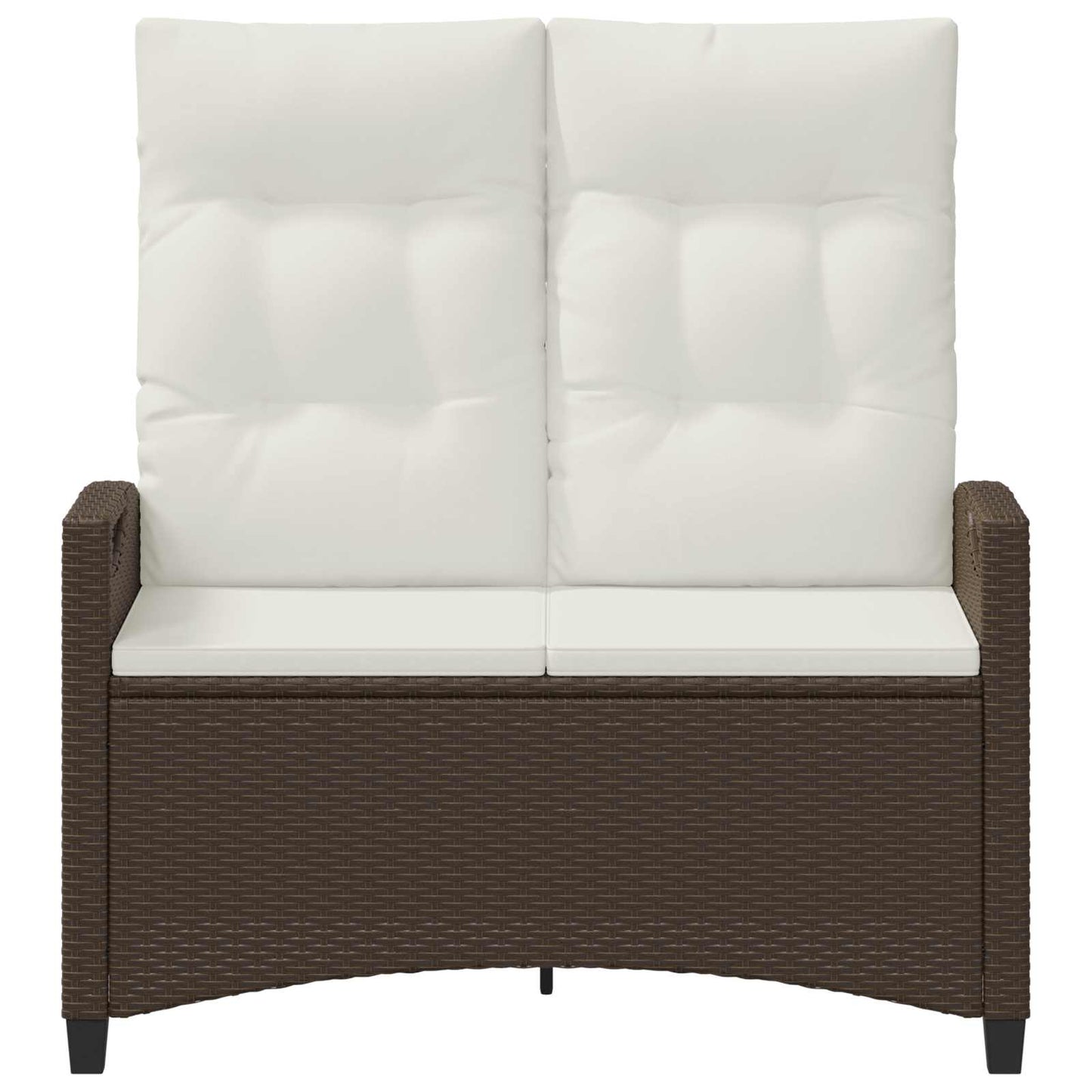 Tuinbank Bruin en Crème 105 x 60 x 112 cm Staal en Polyester