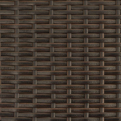Tuinbank Bruin en Crème 105 x 60 x 112 cm Staal en Polyester