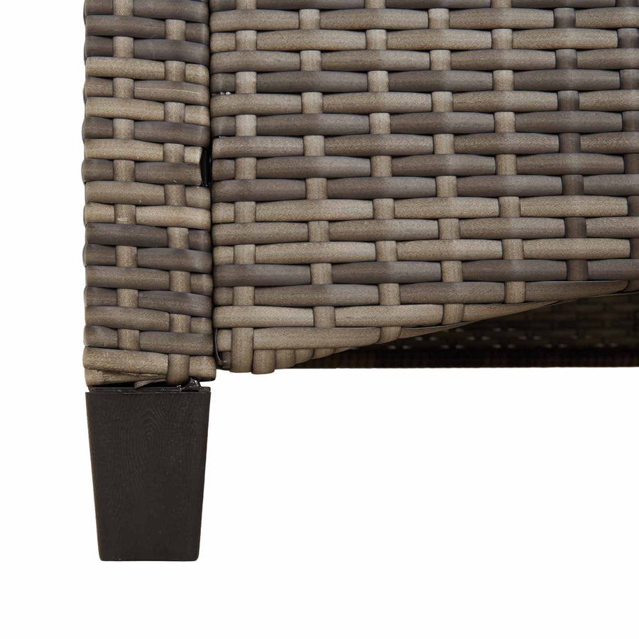 Tuinbank met kussen Grijs en Donkergrijs 105 x 60 x 112 cm