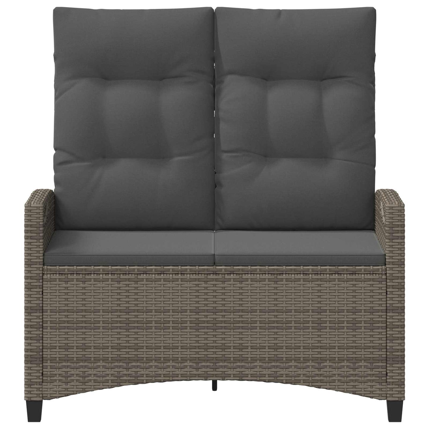 Tuinbank met kussen Grijs en Donkergrijs 105 x 60 x 112 cm