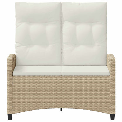 Tuinbank Beige en Crème 105 x 60 x 112 cm Staal en Polyester