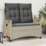 Tuinbank staal met kussen 105x60x112 cm