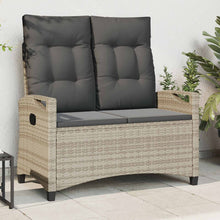 Tuinbank met kussen 105 x 60 x 112 cm staal