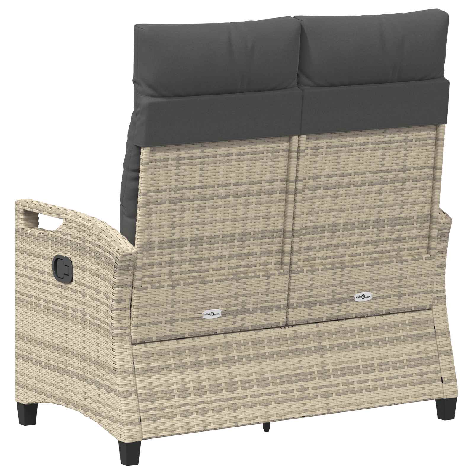 Tuinbank met kussen 105 x 60 x 112 cm staal
