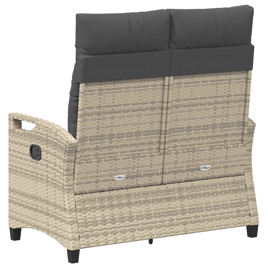 Tuinbank met kussen 105 x 60 x 112 cm staal