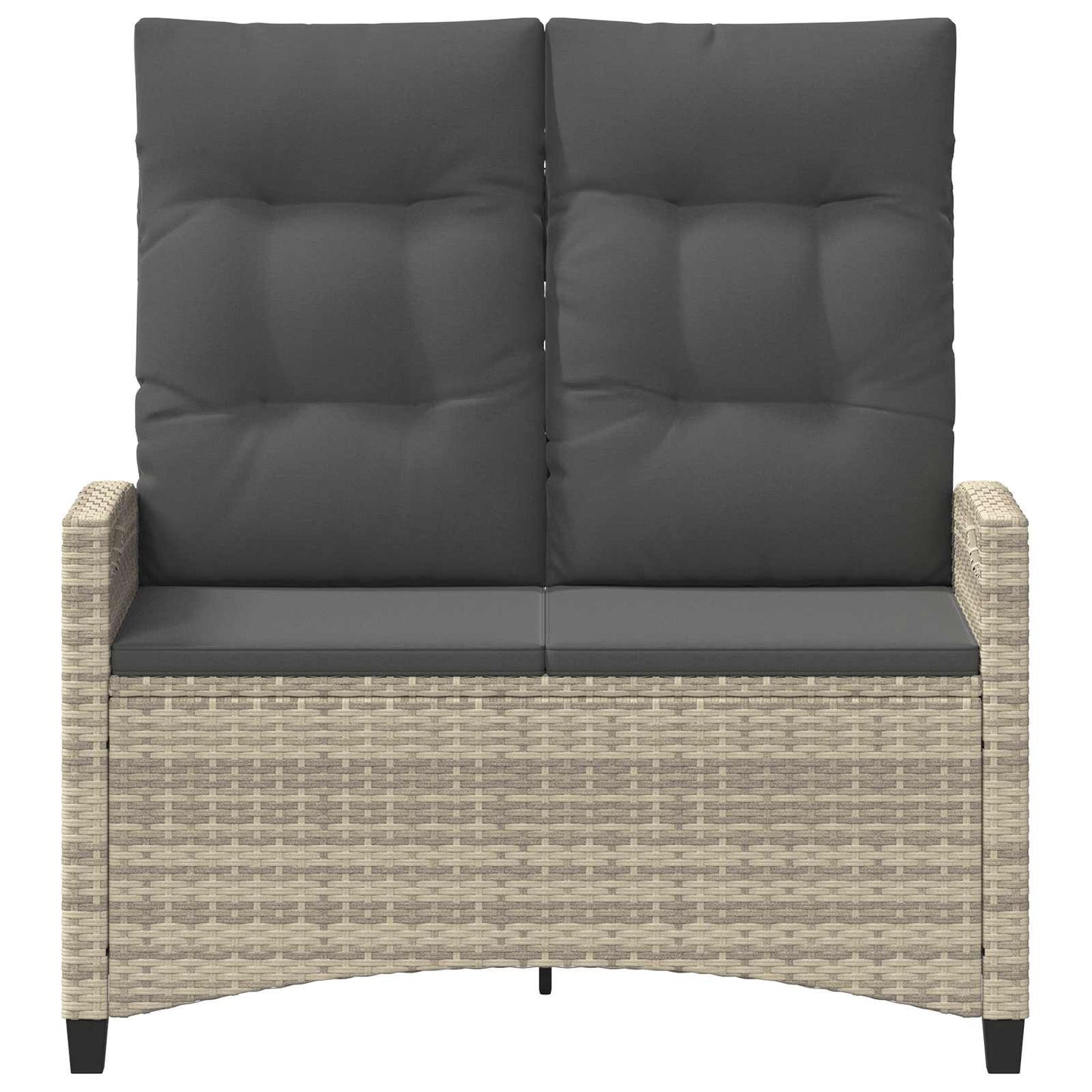 Tuinbank met kussen 105 x 60 x 112 cm staal