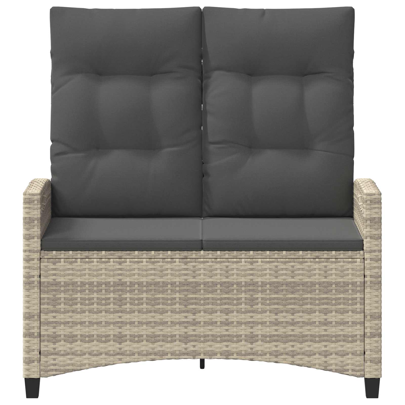 Tuinbank met kussen 105 x 60 x 112 cm staal