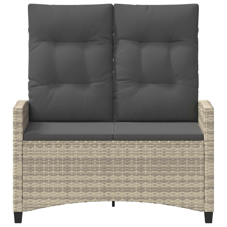 Tuinbank met kussen 105 x 60 x 112 cm staal