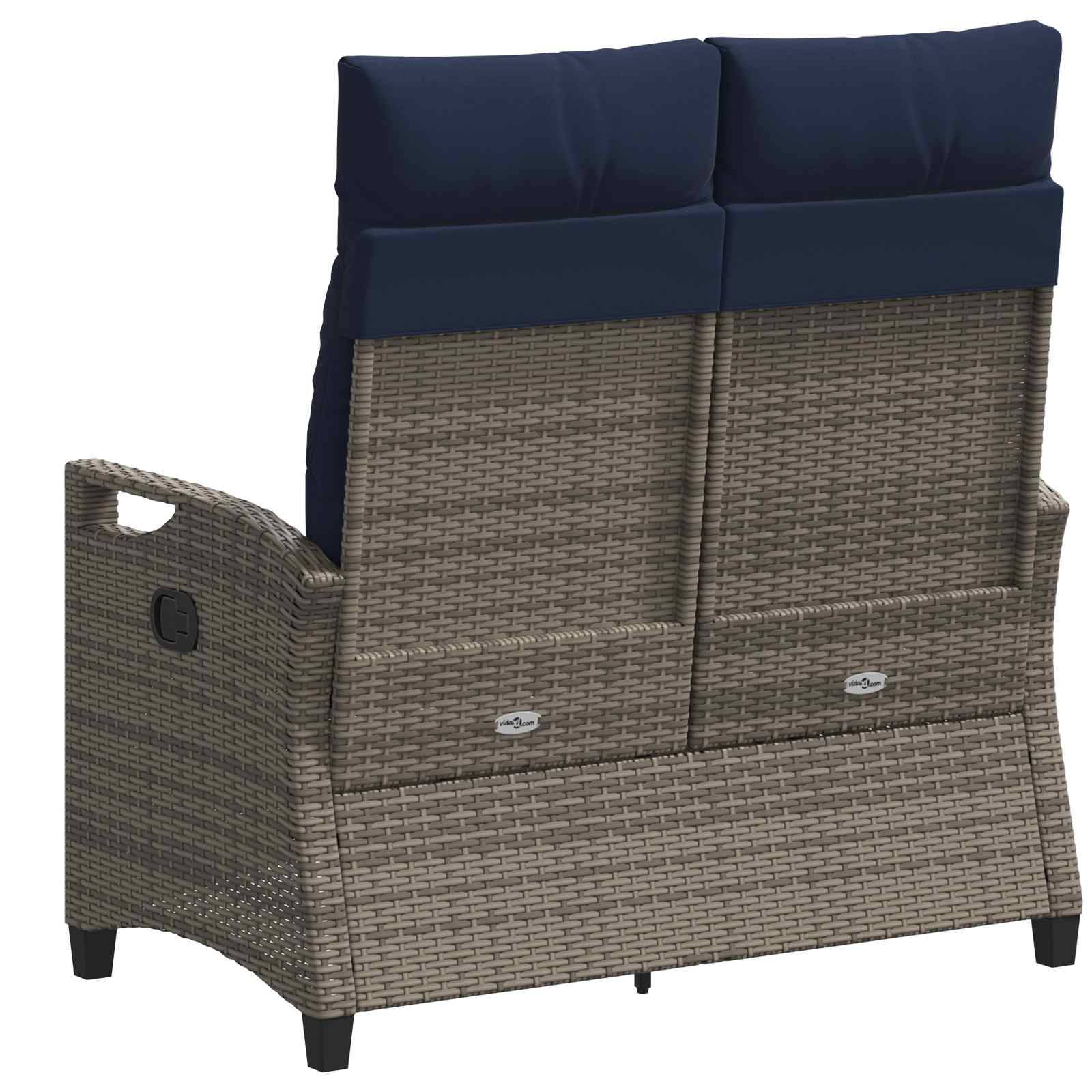 Tuinbank met kussen 105 x 60 x 112 cm staal