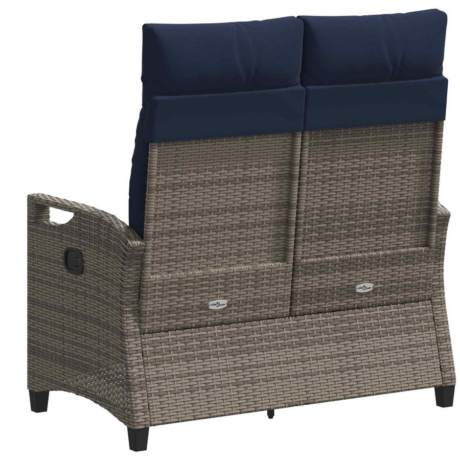 Tuinbank met kussen 105 x 60 x 112 cm staal