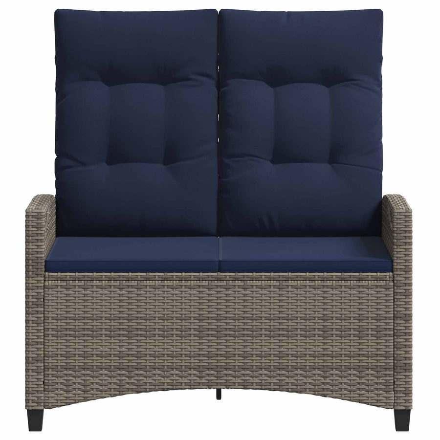 Tuinbank met kussen 105 x 60 x 112 cm staal