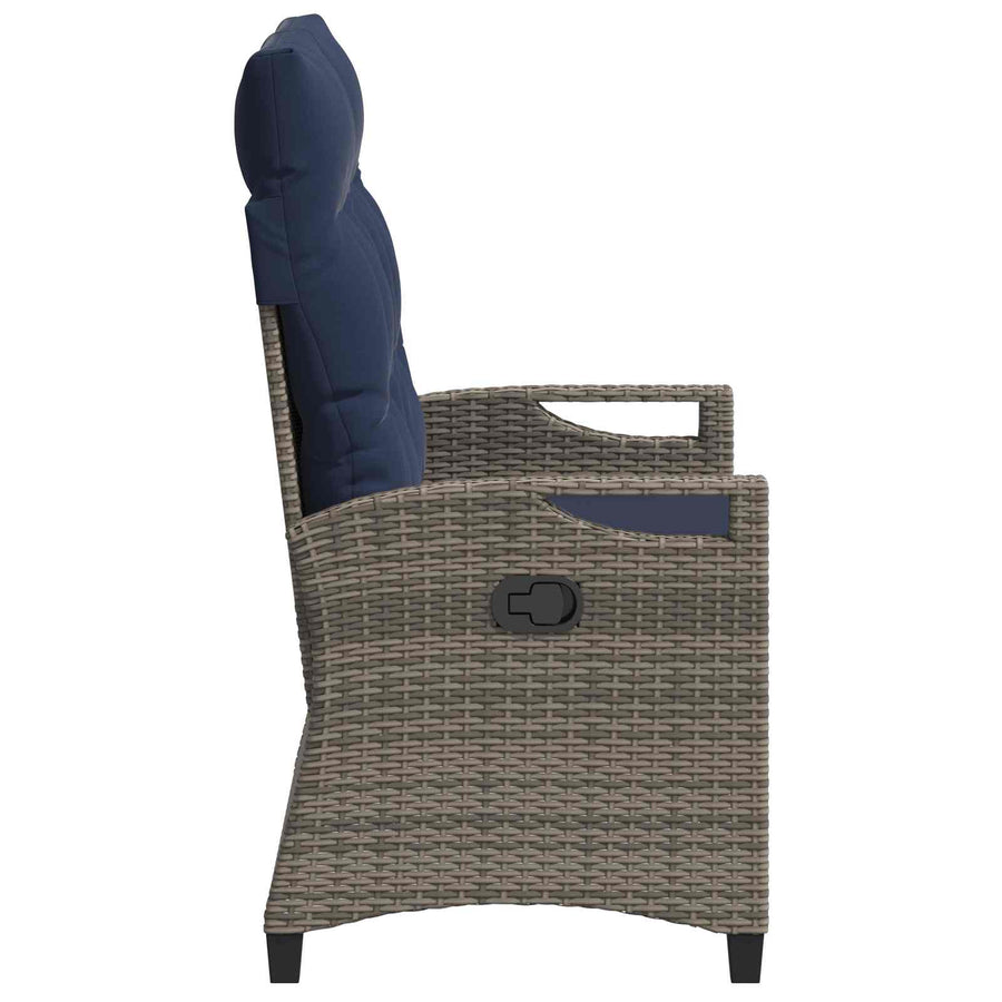 Tuinbank met kussen 105 x 60 x 112 cm staal