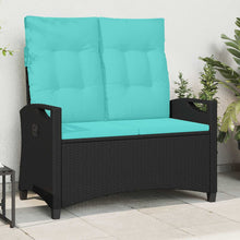 Tuinbank met kussen 105 x 60 x 112 cm staal